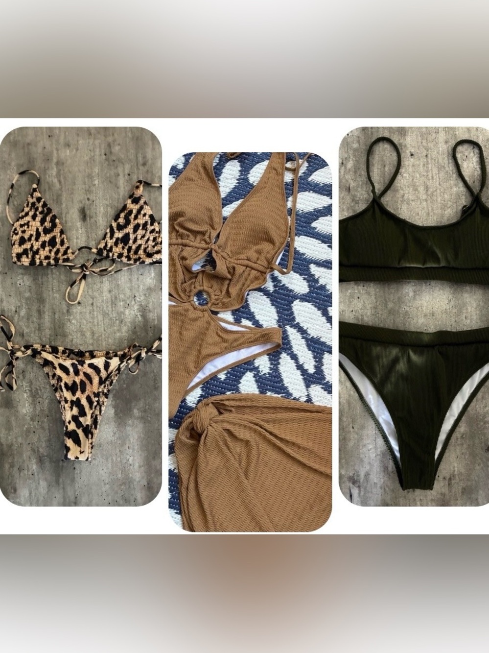 Swimsuit trio 3 bathing suits